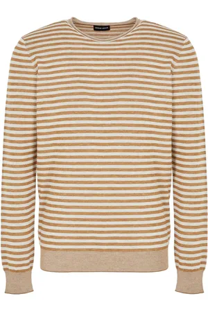 Giorgio Armani Striped crew-neck jumper