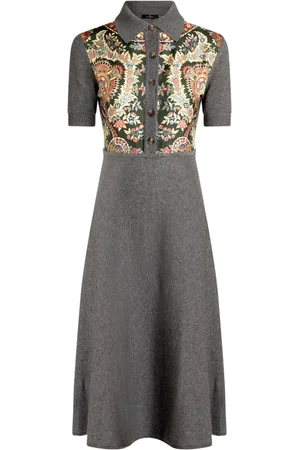 Etro Paisley-print knitted dress