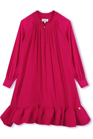Lanvin Ruffle charmeuse dress