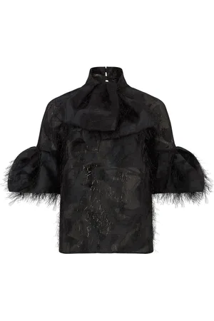 Nina Ricci Puff-sleeve lavaliere blouse