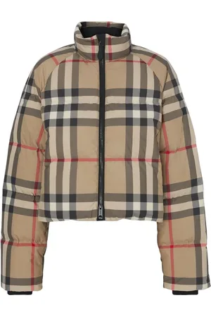 Burberry Vintage Check cropped puffer jacket