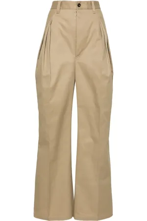 Maison Margiela Pleat-detailed twill trousers