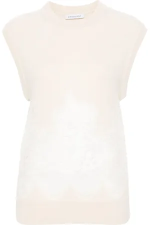 Viktor & Rolf Spencer lace-detail sleeveless jumper