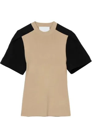 3.1 Phillip Lim Two-tone knitted T-shirt