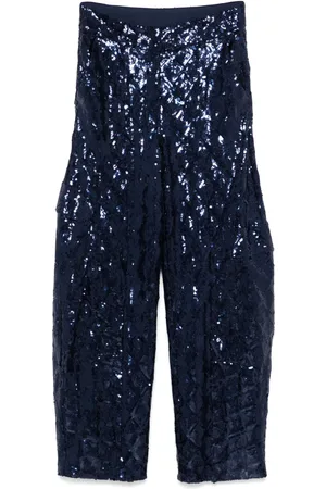 ROTATE Sequinned cargo pants