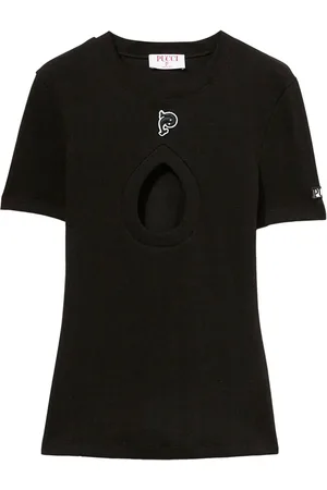 Puccini Teardrop cut-out T-shirt