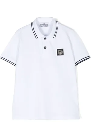 Stone Island Compass-patch piqu?? polo shirt
