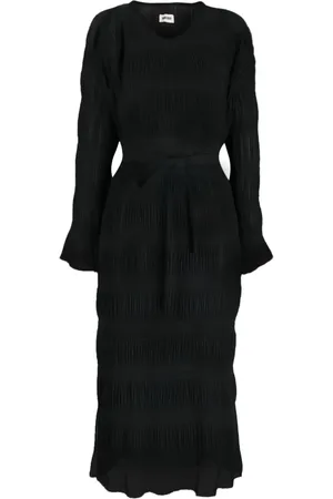 HENRIK VIBSKOV Pliss??-effect tied-waist midi dress