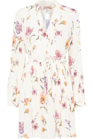 Twin-Set Floral-print mini dress