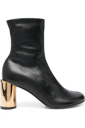 Lanvin 75mm round-toe leather boots