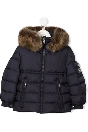 Moncler Padded faux-fur hood jacket