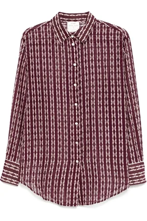 FORTE FORTE Geometric-print shirt