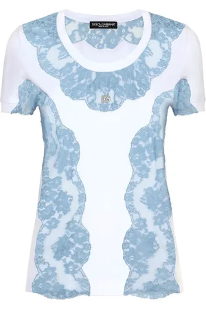 Dolce & Gabbana Lace-detail short-sleeve T-shirt
