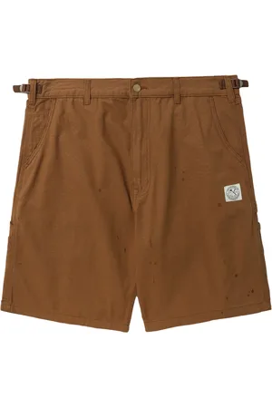 Izzue Logo-patch cotton shorts