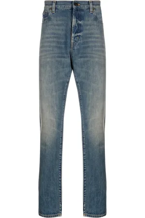 Saint Laurent Mid-rise straight-leg jeans