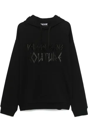 VERSACE Logo-embroidered hoodie