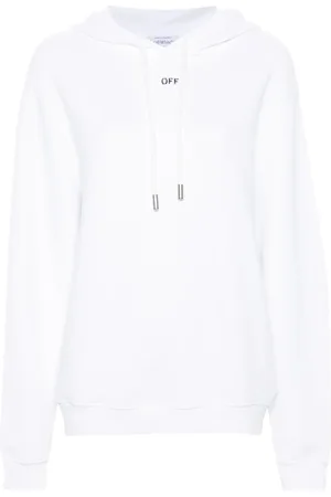 OFF-WHITE Logo-print cotton hoodie