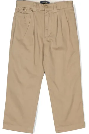 Ralph Lauren Pleat-detail cotton trousers