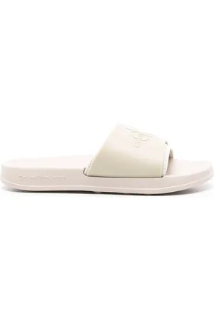 Calvin Klein Logo-embossed layered slides