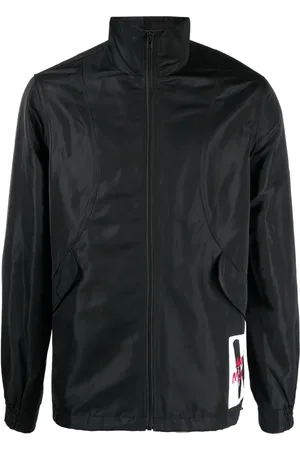 Ports V Logo-patch zip-up jacket