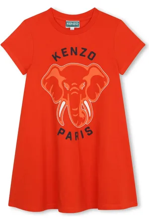 Kenzo Logo-print organic cotton dress