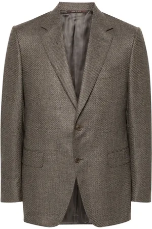 CANALI Single-breasted wool blazer