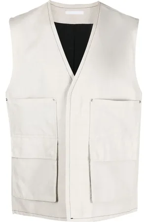 Helmut Lang Cotton-linen cargo gilet