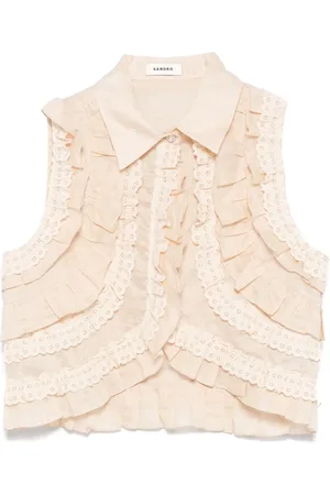 Sandro Ruffled blouse