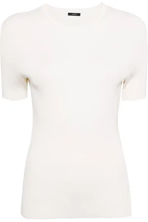 Joseph Round-neck knitted top
