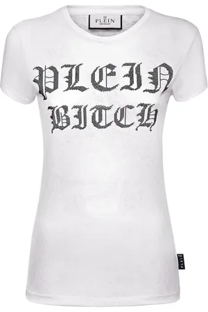 Philipp Plein Sexy Pure Gothic Plein crystals-embellishment burn out T-shirt