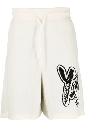 Y-3 Intarsia-knit logo bermuda