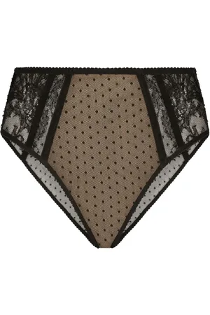 Dolce & Gabbana High-waisted lace briefs