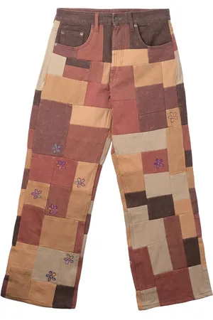 Glass Cypress Military patchwork jeans