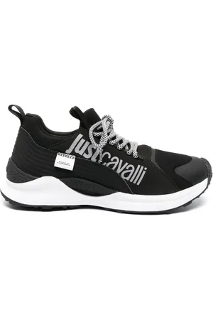 Roberto Cavalli Logo-print lace-up sneakers