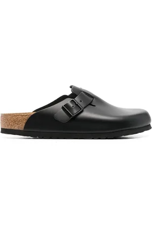 Birkenstock Boston buckle-embellished slippers