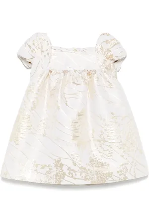 Emporio Armani Lam??-jacquard dress