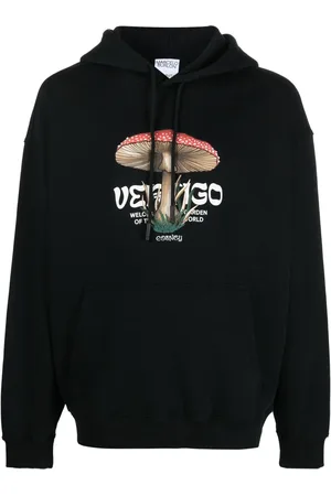 MARCELO BURLON Logo-print cotton hoodie