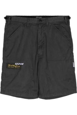 Izzue Logo-embroidered panelled shorts