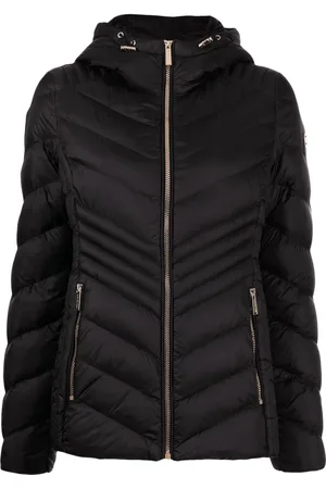 Michael Kors Chevron-quilted hooded jacket