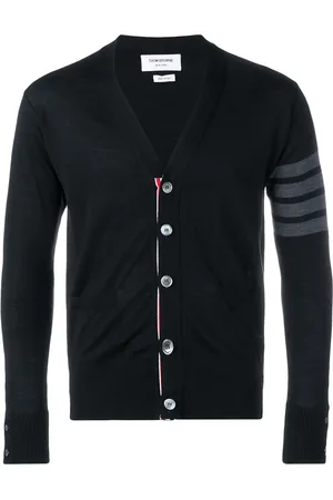 Thom Browne Fine merino wool V-neck cardigan