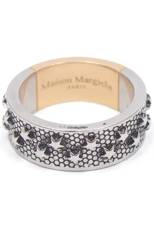 Maison Margiela Star-embossed flat-band ring