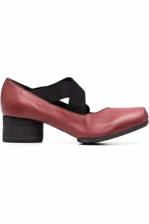 UMA WANG Ballerina square toe elasticated pumps
