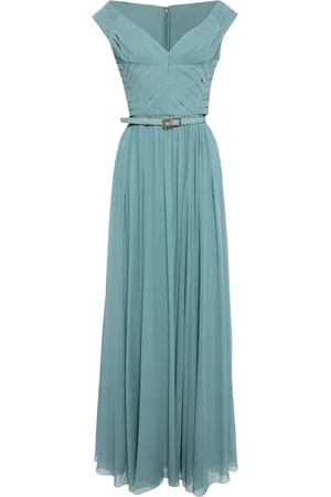Elie saab Off-the-shoulder silk dress