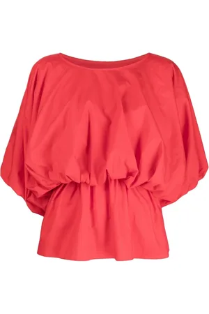GOEN.J Puff-sleeved flared blouse