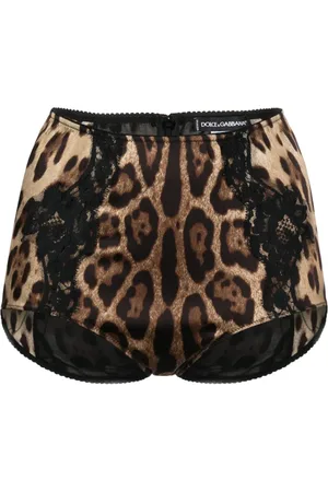 Dolce & Gabbana Leopard-print high-waist briefs