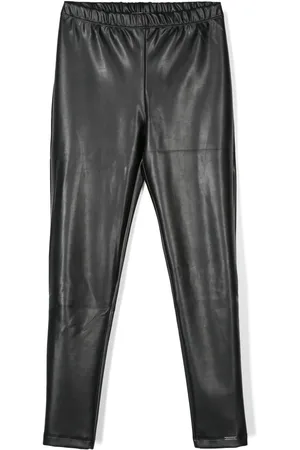 MONNALISA Logo-plaque slim-fit leggings