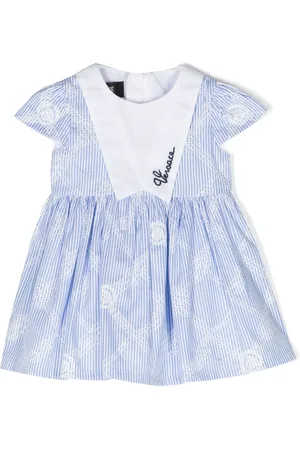 VERSACE Striped poplin dress