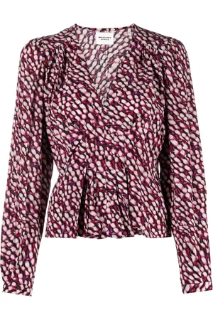 Isabel Marant Eddy animal-print blouse
