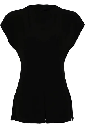 STUDIO NICHOLSON Cap-sleeved peplum top