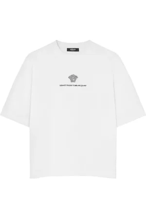 VERSACE Medusa Milano embroidered T-shirt